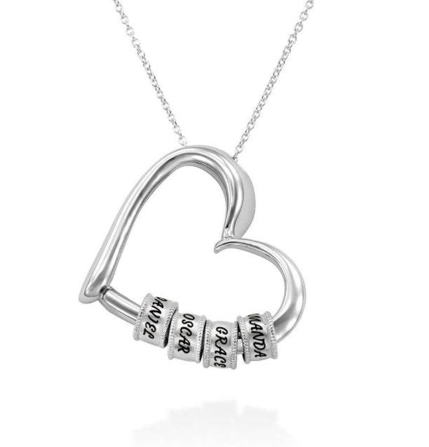 Personalized Heart Necklaces Women Jewelry Custom Name Necklaces & Pendants Mothers Day Gift - P12 Hub Europe