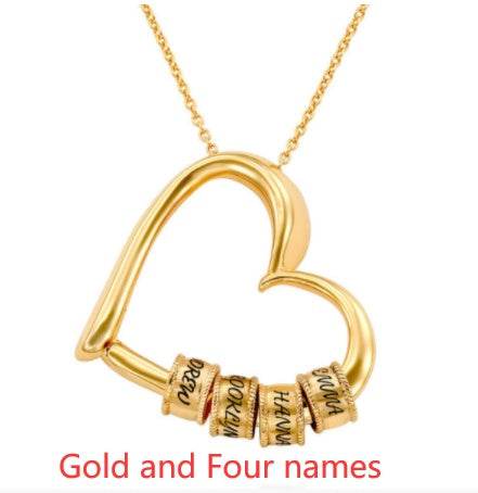 Personalized Heart Necklaces Women Jewelry Custom Name Necklaces & Pendants Mothers Day Gift - P12 Hub Europe
