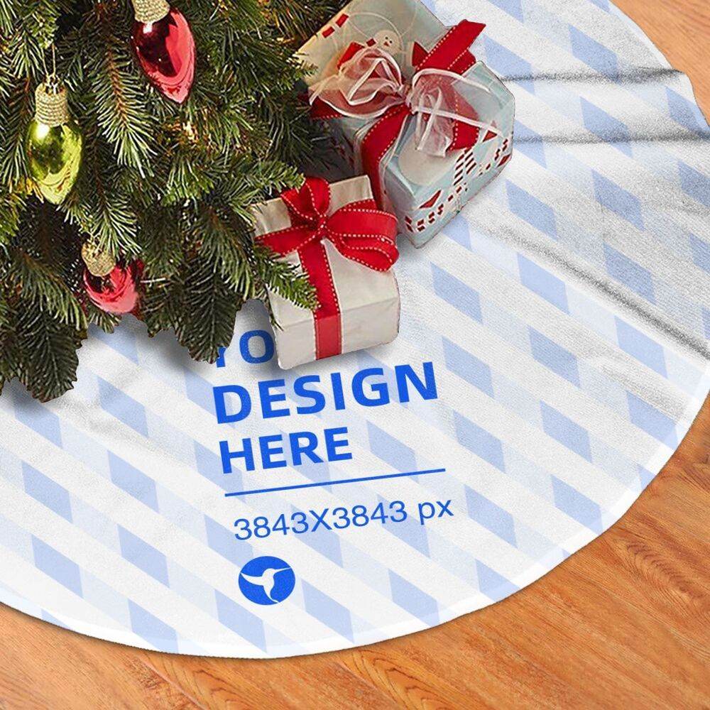 Durable Flannel Christmas Decor Plush Tree Skirt - P12 Hub Europe