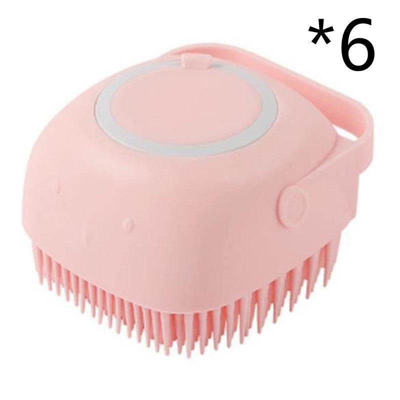 Silicone Dog Bath Massage Gloves Brush Pet Cat Bathroom Cleaning Tool Comb Brush For Dog Can Pour Shampoo Dog Grooming Supplies - P12 Hub Europe