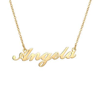 Necklace Alloy Pendant Font Fascinating Pendant Custom Name Necklace Personalized Necklace - P12 Hub Europe