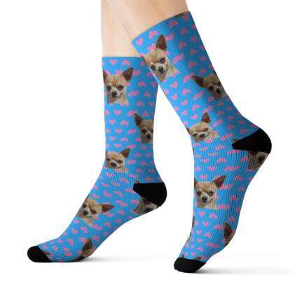Personalized Custom Pet Head Print Socks For Dog Cat Lover - P12 Hub Europe