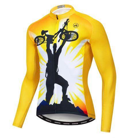 Customizable Men's Long Sleeve Cycling Jerseys With Fleece - P12 Hub Europe