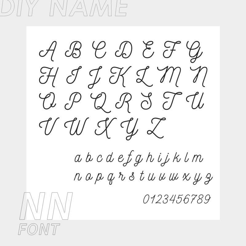 Personalized Custom 316L Stainless Steel Jewelry, English Alphabet Name Anklet - P12 Hub Europe