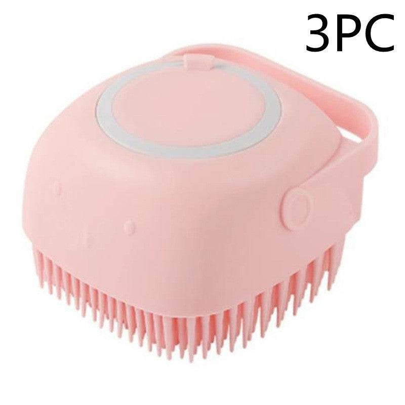 Silicone Dog Bath Massage Gloves Brush Pet Cat Bathroom Cleaning Tool Comb Brush For Dog Can Pour Shampoo Dog Grooming Supplies - P12 Hub Europe