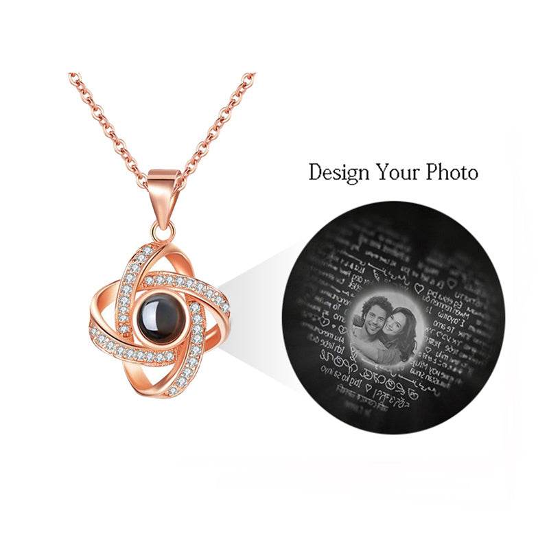 Original Projection Necklace Jewelry Gift with Hidden Love Words for Women - P12 Hub Europe