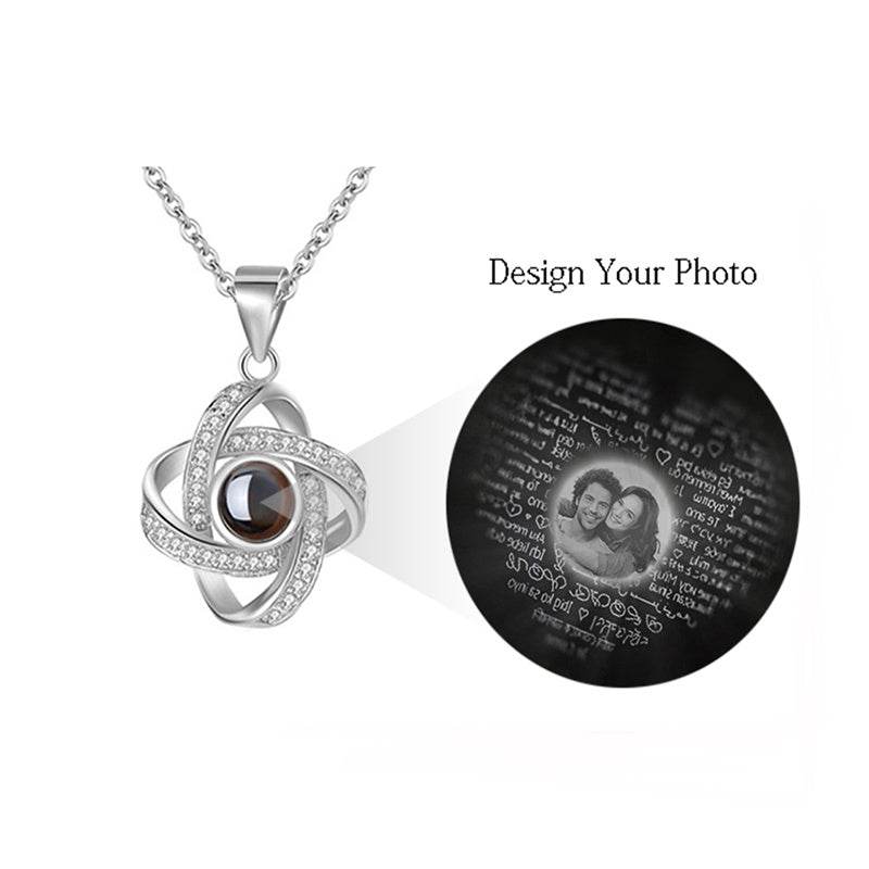 Original Projection Necklace Jewelry Gift with Hidden Love Words for Women - P12 Hub Europe
