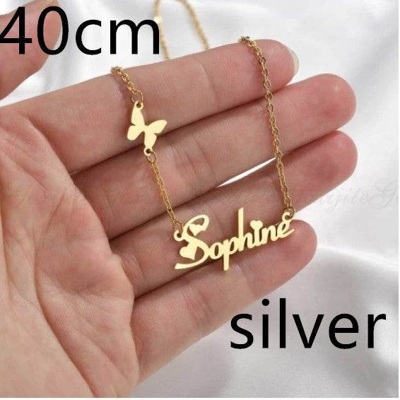 Necklace Alloy Pendant Font Fascinating Pendant Custom Name Necklace Personalized Necklace - P12 Hub Europe