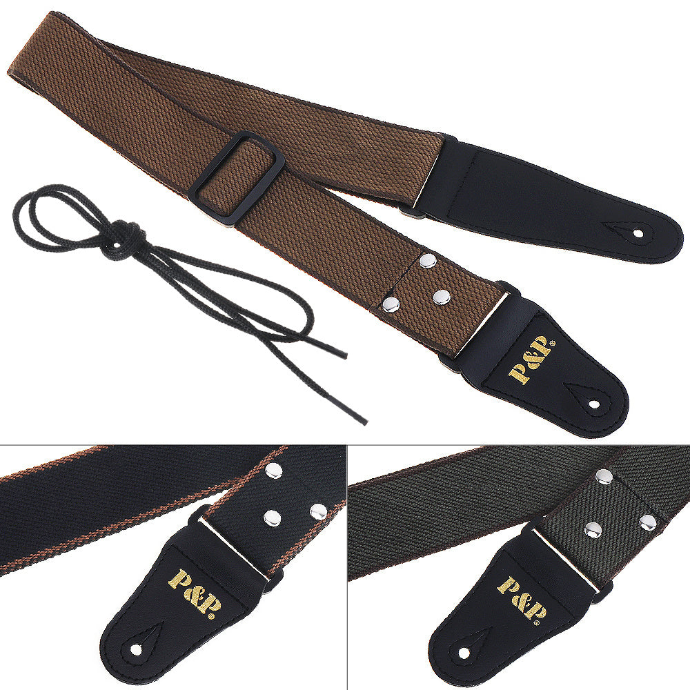Folk classical cotton guitar strap