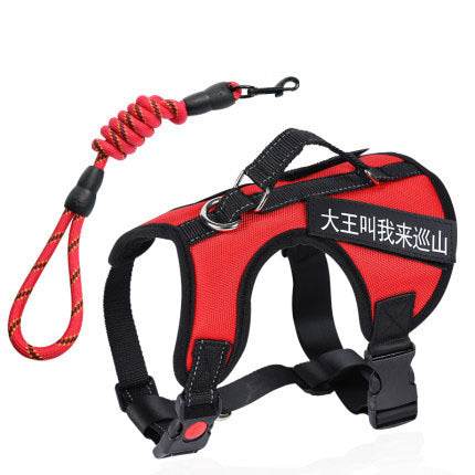 Dog Chest Harness Vest Type Traction RopeRed - P12 Hub Europe