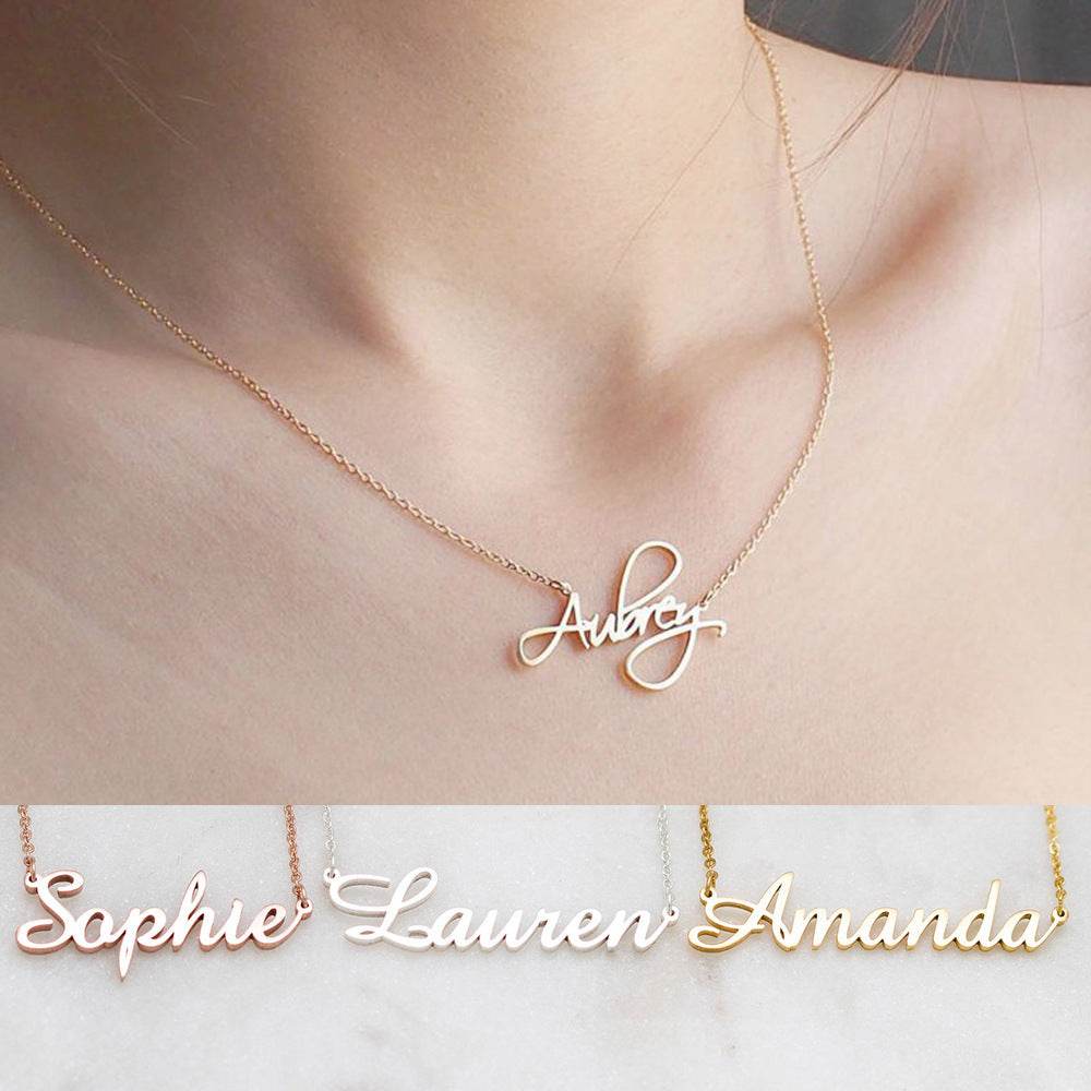 Necklace Alloy Pendant Font Fascinating Pendant Custom Name Necklace Personalized Necklace - P12 Hub Europe
