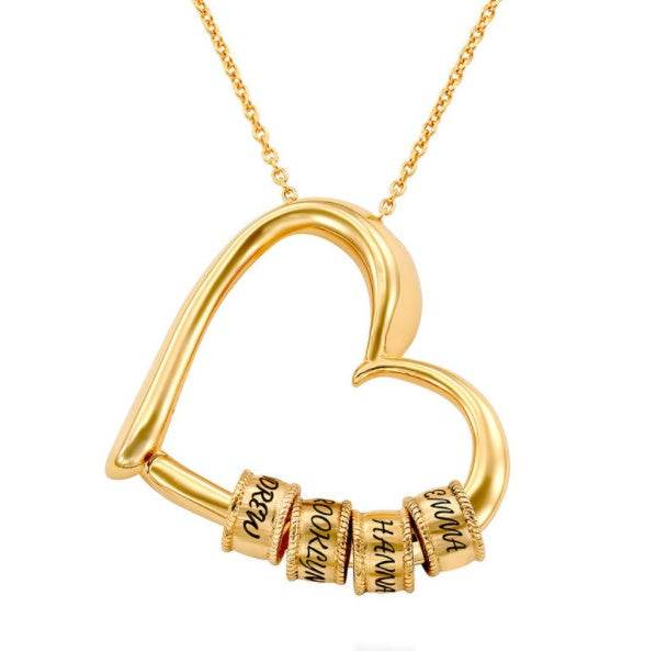 Personalized Heart Necklaces Women Jewelry Custom Name Necklaces & Pendants Mothers Day Gift - P12 Hub Europe