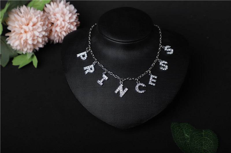 Customized English alphabet necklace - P12 Hub Europe