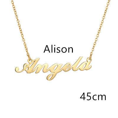Necklace Alloy Pendant Font Fascinating Pendant Custom Name Necklace Personalized Necklace - P12 Hub Europe
