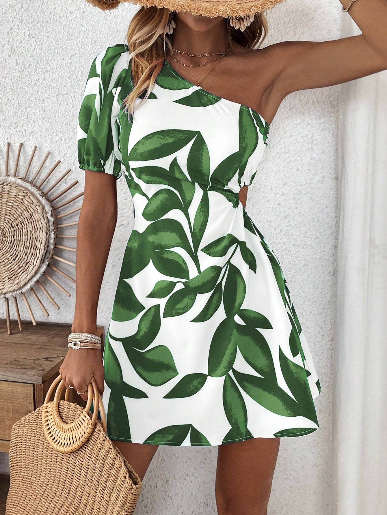 Puff Sleeve Dress For Summer Vacation For New Year Clothes Vacation Beach Outfits Women - P12 Hub Europe