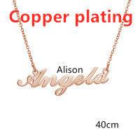 Necklace Alloy Pendant Font Fascinating Pendant Custom Name Necklace Personalized Necklace - P12 Hub Europe