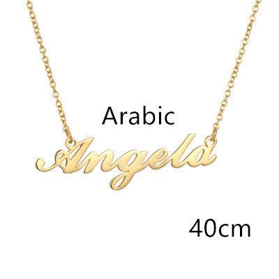 Necklace Alloy Pendant Font Fascinating Pendant Custom Name Necklace Personalized Necklace - P12 Hub Europe