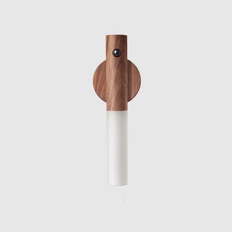 Auto LED USB Magnetic Wood Wireless Night Light Corridors Porch Lights PIR Motion Sensor Wall Light Cabinet Lamp - P12 Hub Europe