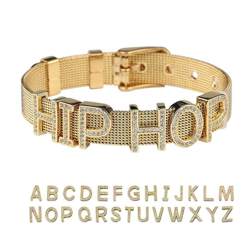Custom Letter Bracelet - P12 Hub Europe