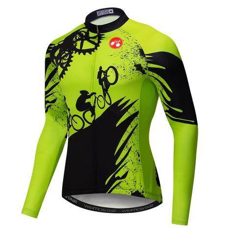 Customizable Men's Long Sleeve Cycling Jerseys With Fleece - P12 Hub Europe