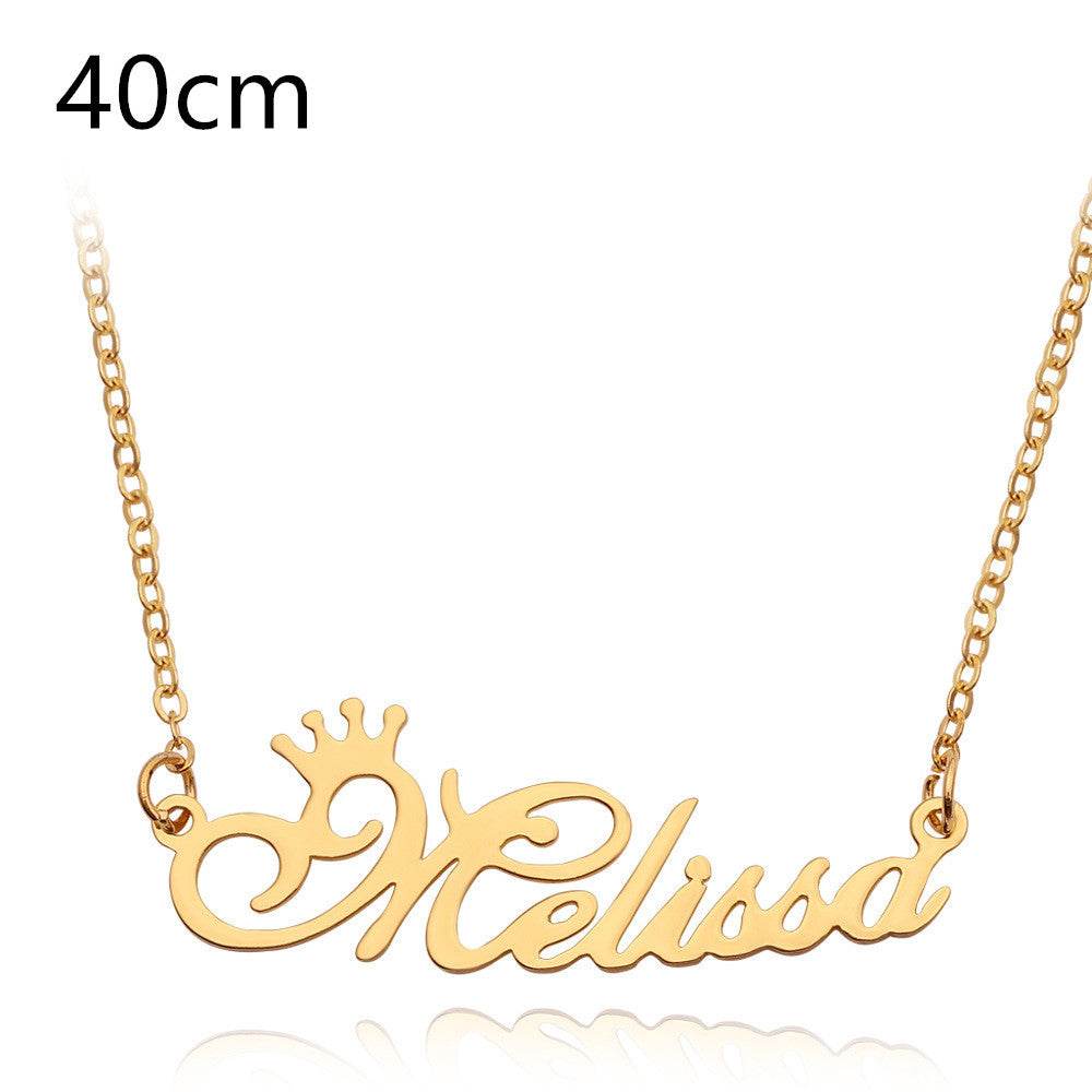 Necklace Alloy Pendant Font Fascinating Pendant Custom Name Necklace Personalized Necklace - P12 Hub Europe