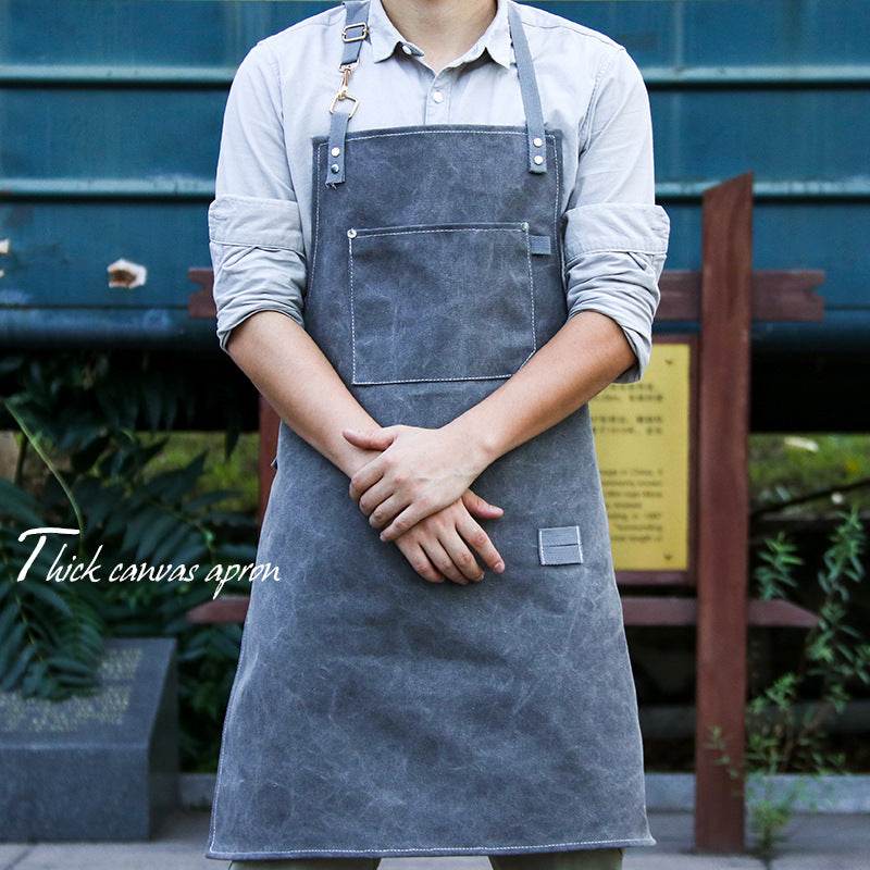 Barber Barista Canvas Customizes Apron - P12 Hub Europe
