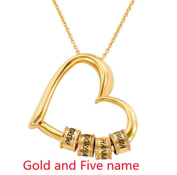 Personalized Heart Necklaces Women Jewelry Custom Name Necklaces & Pendants Mothers Day Gift - P12 Hub Europe