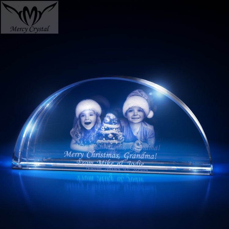 crystal photo custom laser engraving crystal sphere - P12 Hub Europe