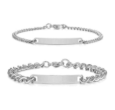 Titanium Steel Curved Plate Rose Gold Plated Men's And Women's Bracelet Bracelet - P12 Hub Europe