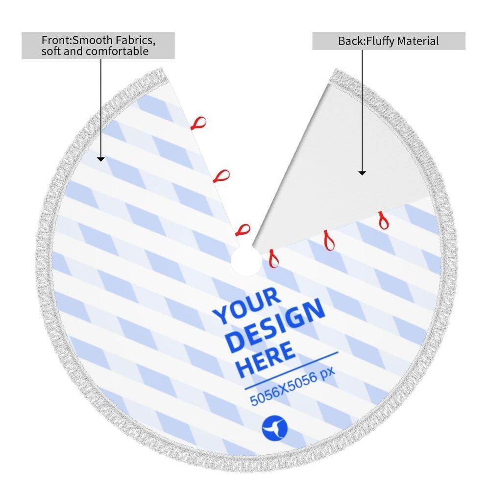 Fringed Edge Christmas Tree Padded Apron - P12 Hub Europe