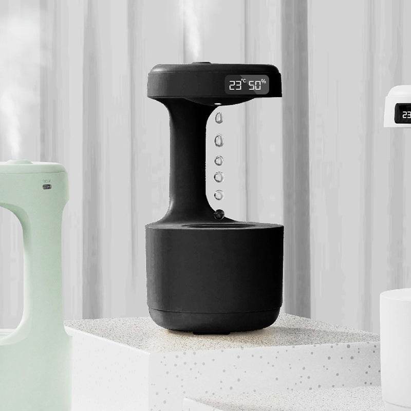 Bedroom Anti-Gravity Humidifier With Clock Water Drop Backflow Aroma Diffuser Large Capacity Office Bedroom Mute Heavy Fog Household Sprayer - P12 Hub Europe