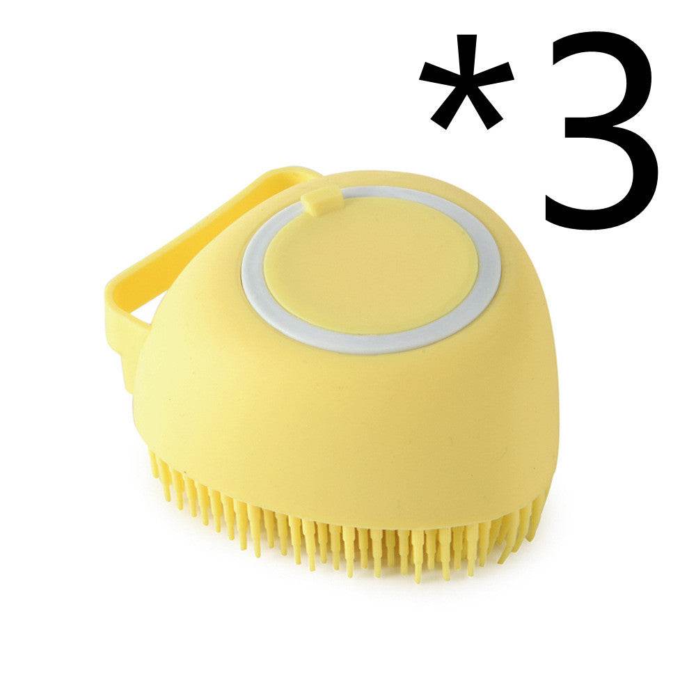 Silicone Dog Bath Massage Gloves Brush Pet Cat Bathroom Cleaning Tool Comb Brush For Dog Can Pour Shampoo Dog Grooming Supplies - P12 Hub Europe