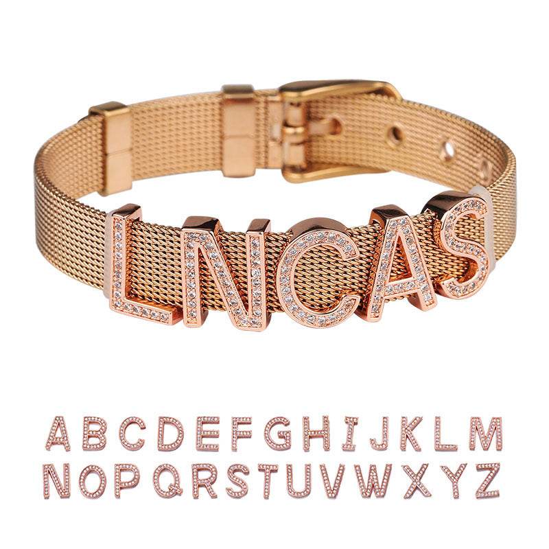 Custom Letter Bracelet - P12 Hub Europe