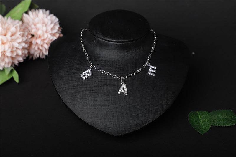 Customized English alphabet necklace - P12 Hub Europe