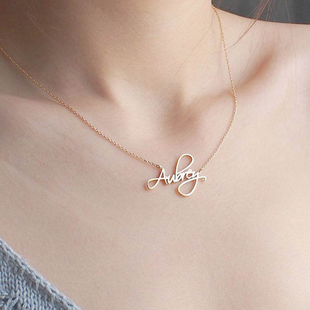 Necklace Alloy Pendant Font Fascinating Pendant Custom Name Necklace Personalized Necklace - P12 Hub Europe