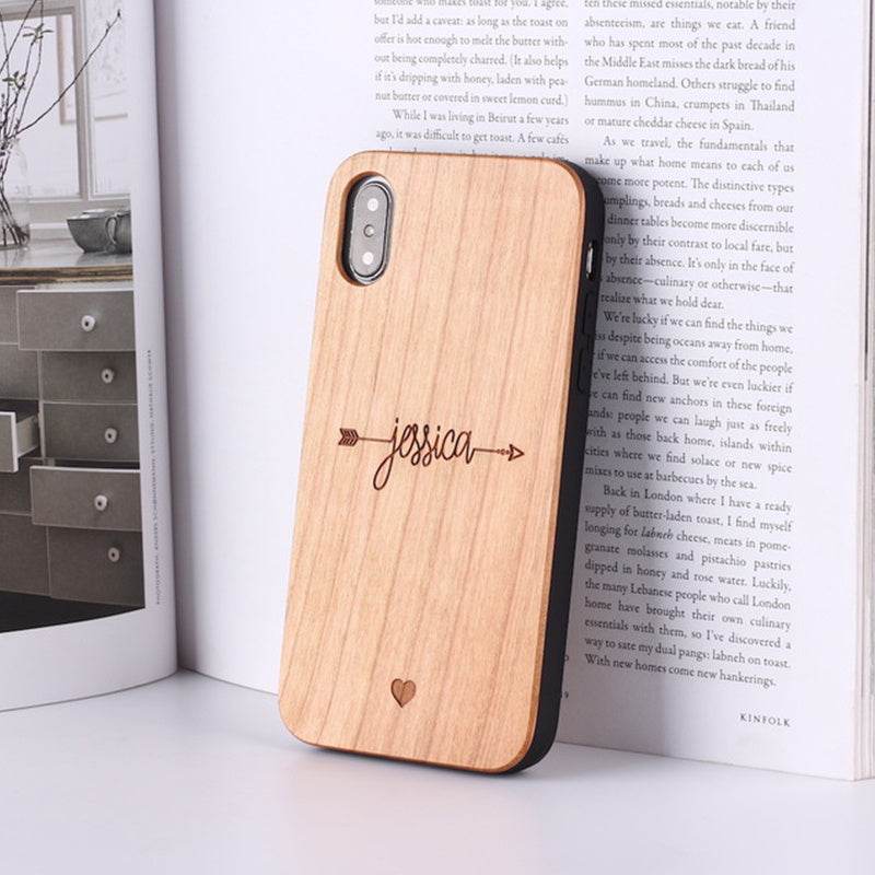 Compatible with Apple , Mobile phone case made of solid wood - P12 Hub Europe