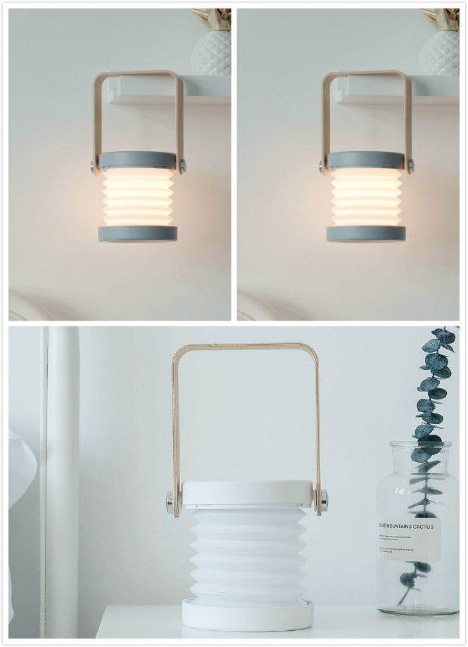 Foldable Touch Dimmable Reading LED Night Light Portable Lantern Lamp USB Rechargeable For Home Decor - P12 Hub Europe