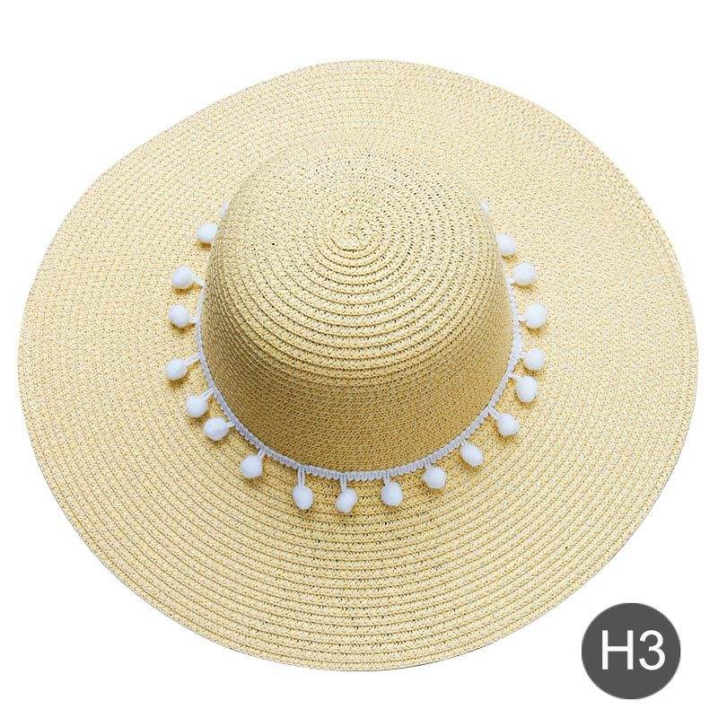 Fashion Personalized Custom Embroidery Beach Hat Your Name Text Logo Women Sun Hat Palm Straw Hat - P12 Hub Europe
