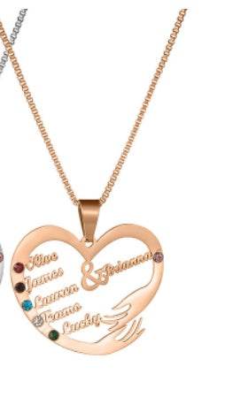 Stainless Steel English Alphabet Heart Set Zircon Pendant Personality Diy Name Necklace - P12 Hub Europe