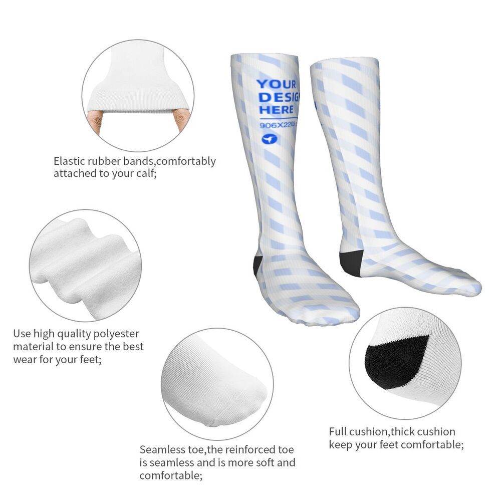 20in Black Heel Thickened Thermal Socks - P12 Hub Europe