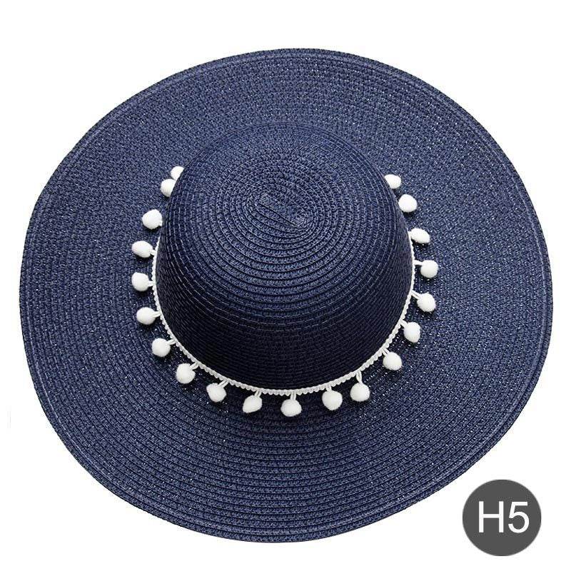 Fashion Personalized Custom Embroidery Beach Hat Your Name Text Logo Women Sun Hat Palm Straw Hat - P12 Hub Europe
