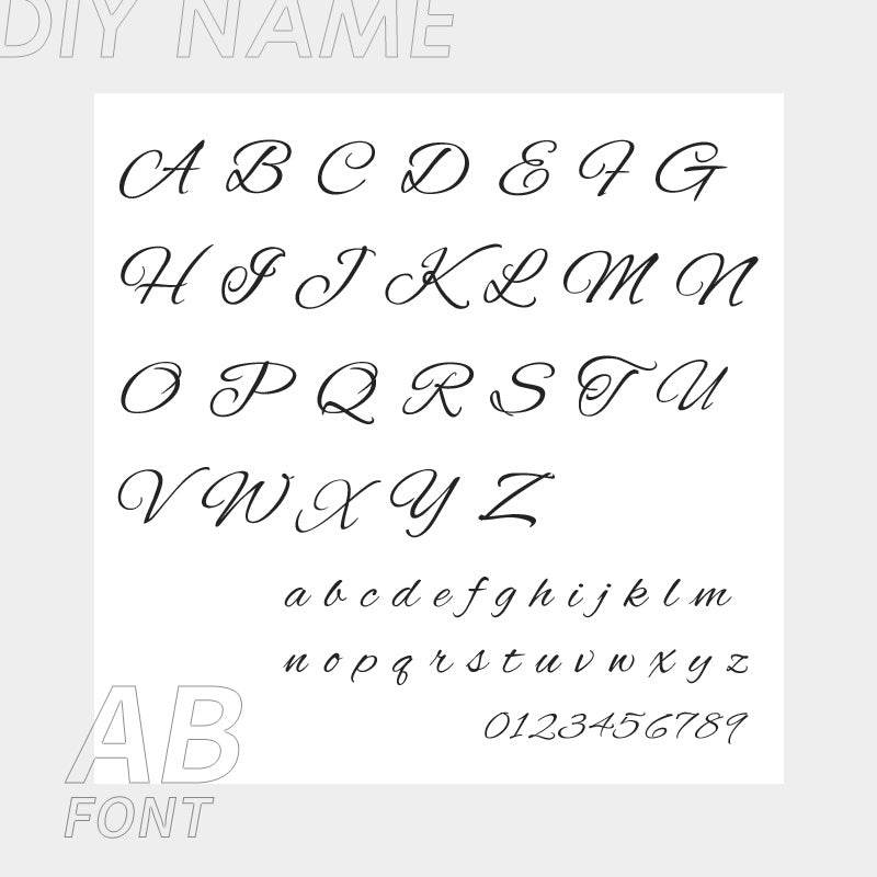 Personalized Custom 316L Stainless Steel Jewelry, English Alphabet Name Anklet - P12 Hub Europe