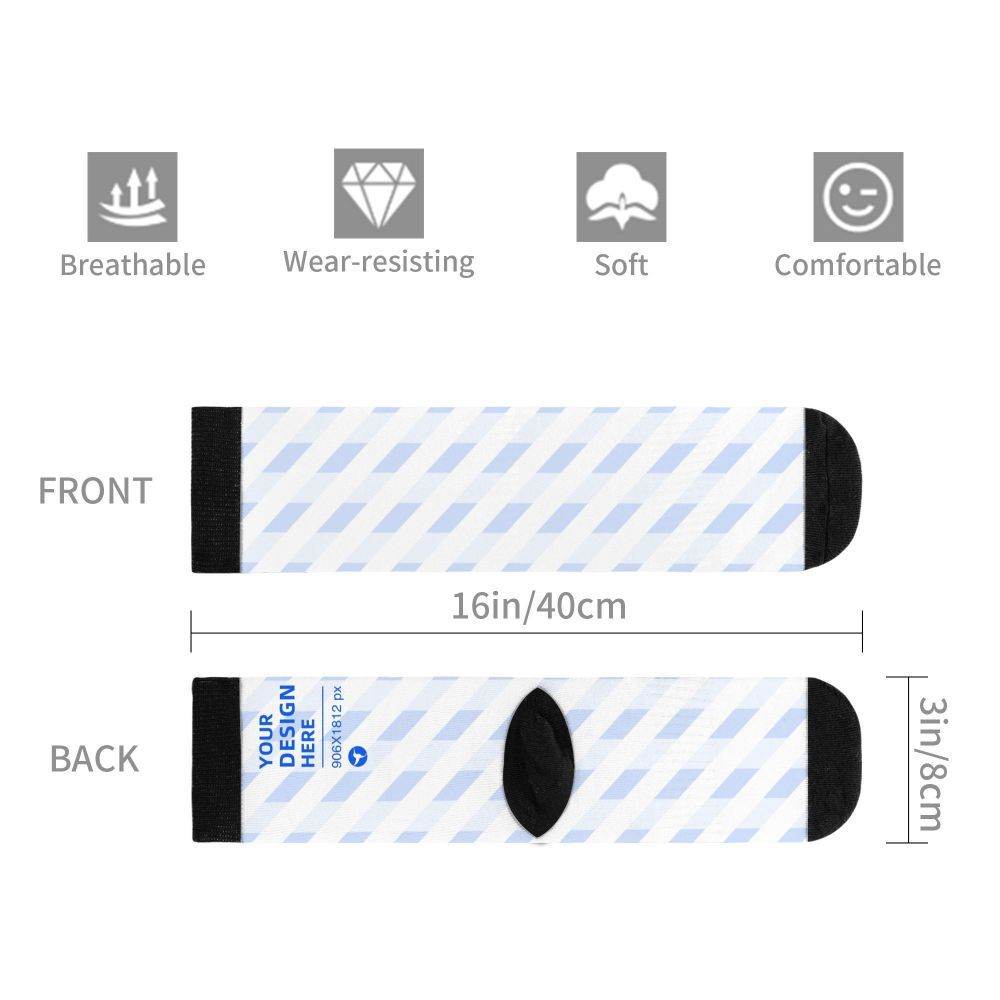 16in Thick Contrast Color Mild Skin-friendly Socks - P12 Hub Europe