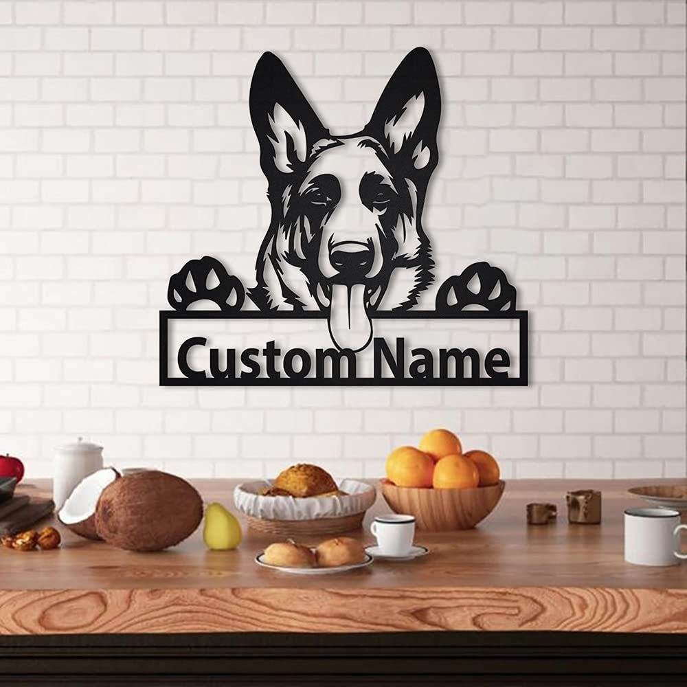 Collie Iron Art Silhouette Wall Pendant - P12 Hub Europe