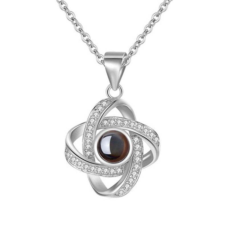 Original Projection Necklace Jewelry Gift with Hidden Love Words for Women - P12 Hub Europe