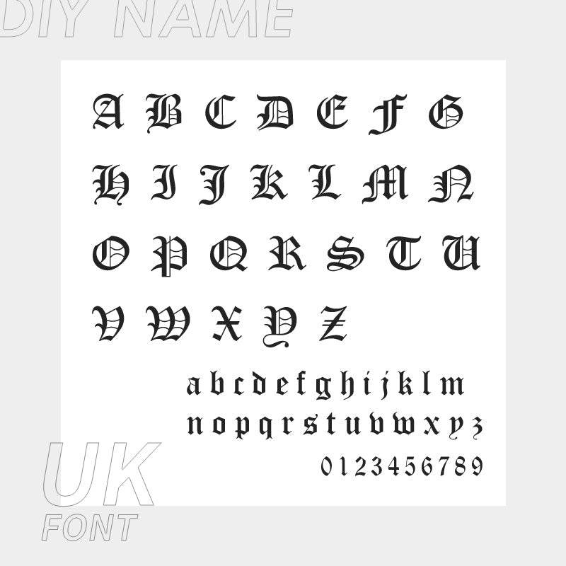 Personalized Custom 316L Stainless Steel Jewelry, English Alphabet Name Anklet - P12 Hub Europe