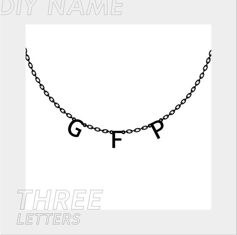 Personalized Alphabet Name Necklace DIY - P12 Hub Europe