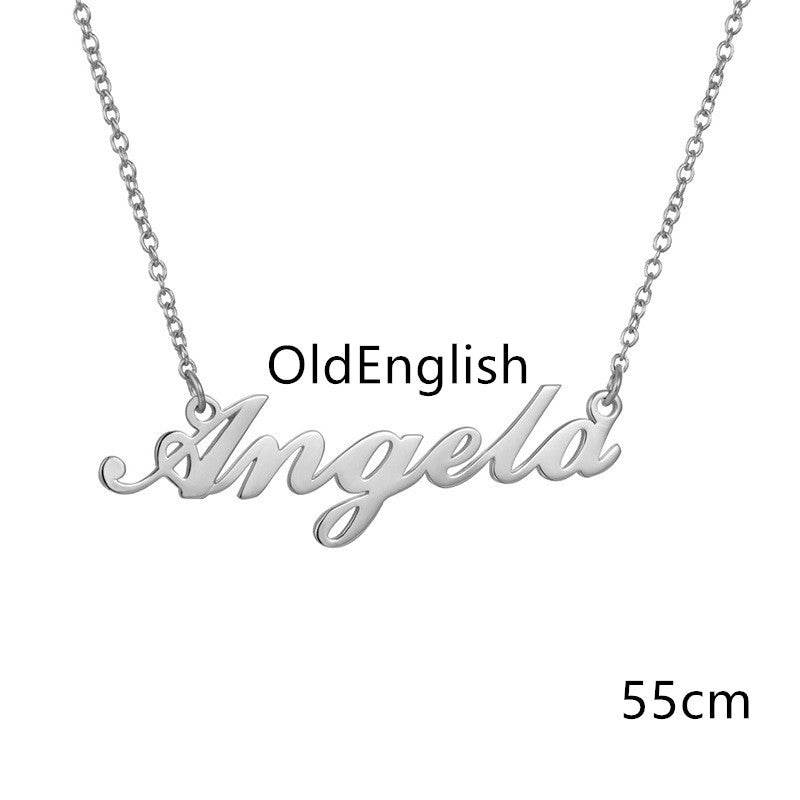 Necklace Alloy Pendant Font Fascinating Pendant Custom Name Necklace Personalized Necklace - P12 Hub Europe