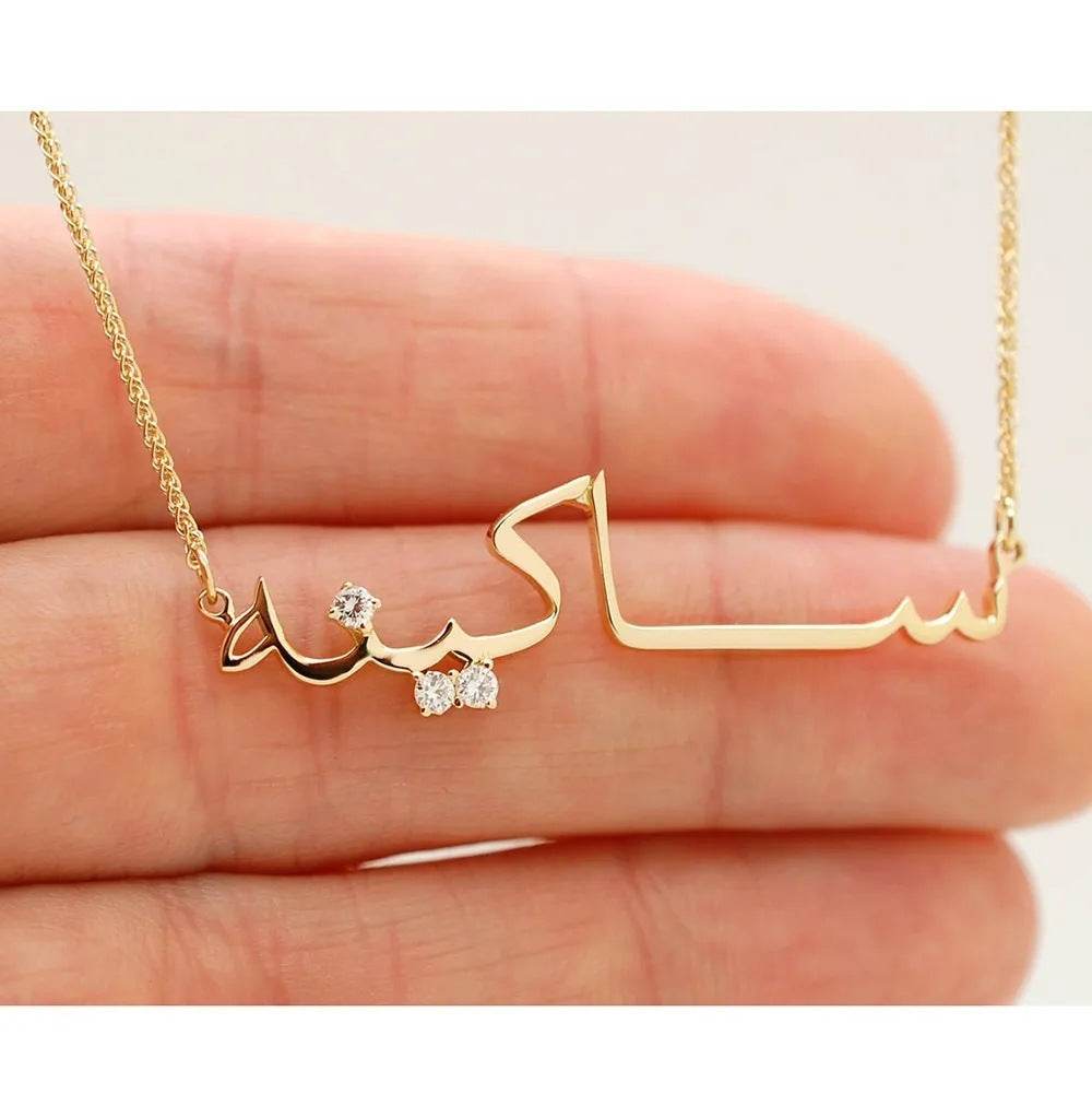 Personalized Arabic Zircon 18K Necklace - P12 Hub Europe