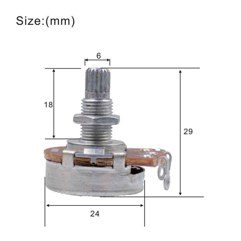 Electric Guitar Tone Potentiometer Knob